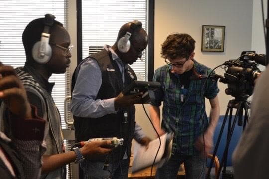 Professor Emasealu in Colorado, during his film production studies